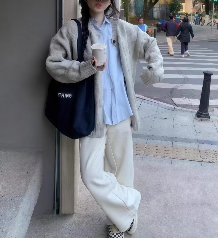 秋冬女装2025新款巨好看的穿搭一整套韩剧盐系高级感毛衣三件套装|undefined