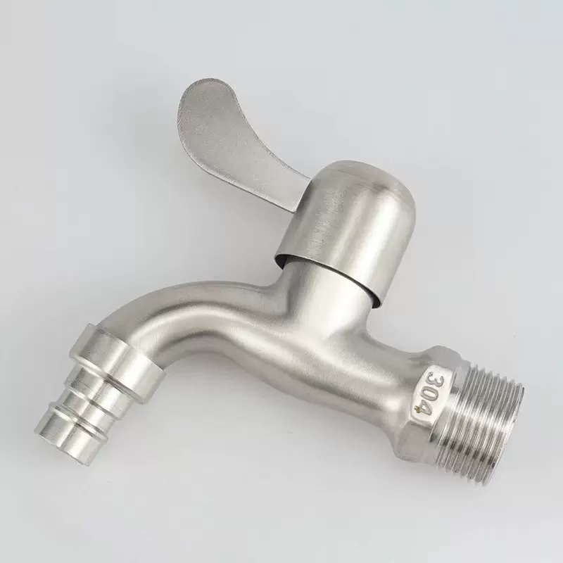 厂家批发304不锈钢水龙头 家用洗衣机加长龙头拖把池卫浴快开龙头