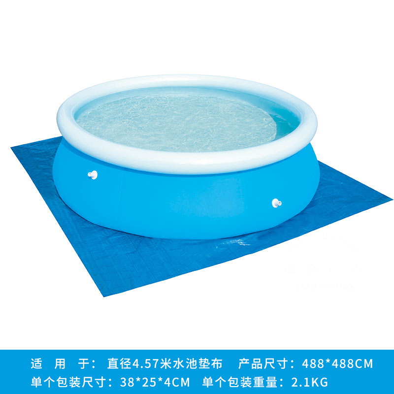 Piscina cubierta de tela engrosada PE lona tejida impermeable lluvia de tela cubierta de polvo de tela almohadilla de tela de piso redondo cuadrado cubierta de PVC