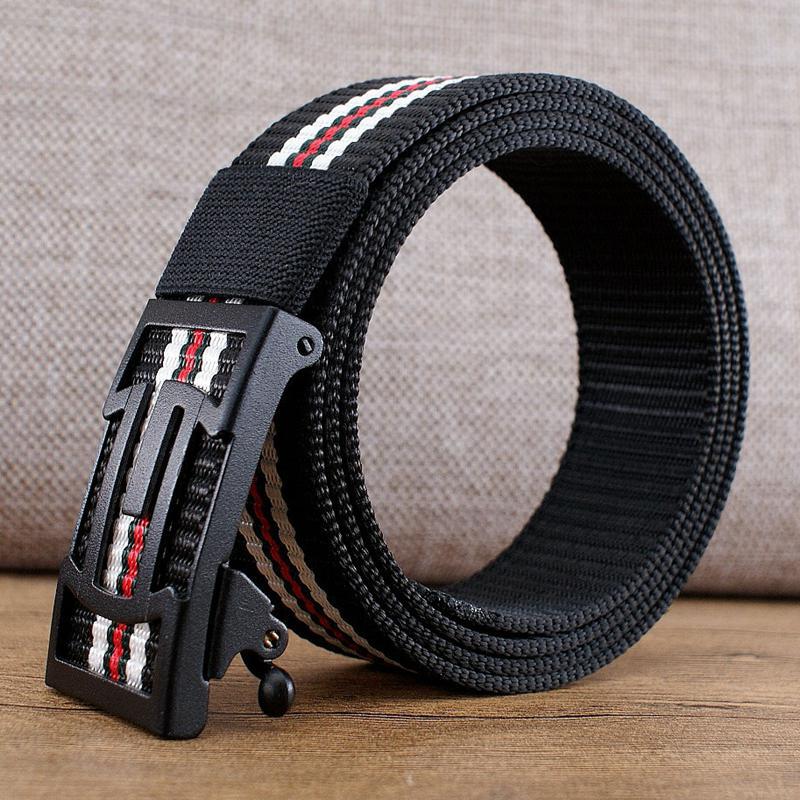 Cinturón automático de nailon ancho 35 mm para hombre uso diario