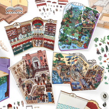 霁旅PaperMore小角落第八弹系列2.5D造景贴纸手工diy微缩场景贴画