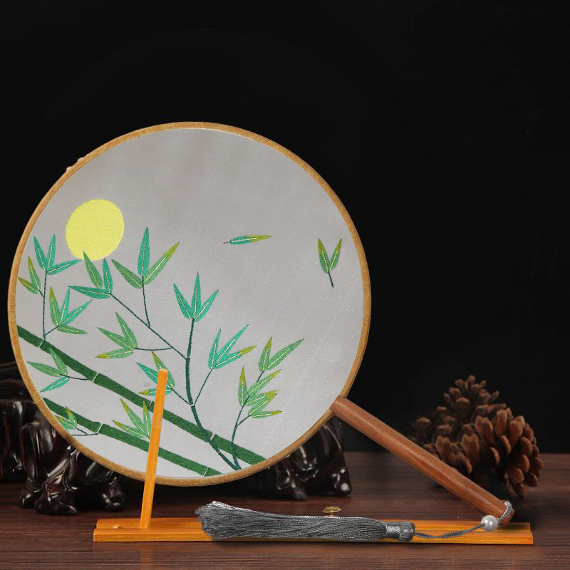 Bordado DIY hecho a mano fan bordado principiante material paquete antiguo cinta poke bordado Suzhou bordado regalo