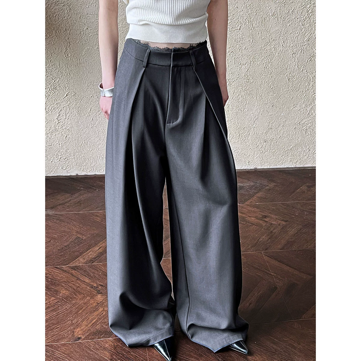 Luxi ретро повседневные кружева с высокой талией