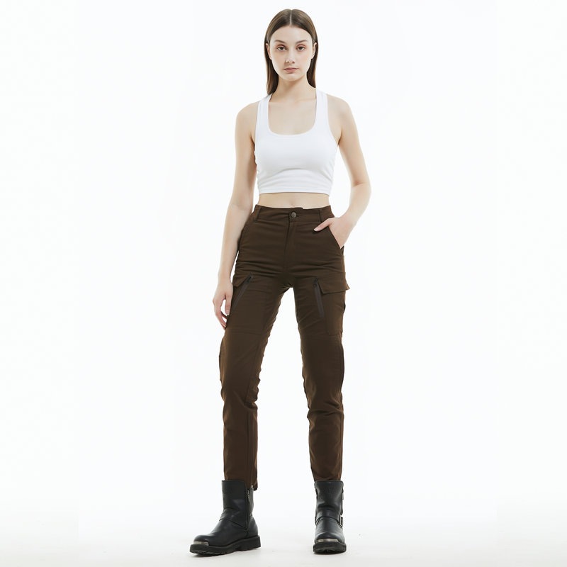 Pantalones de montar motocicleta olero Caballero retro overoles Slim motocicleta anti-caída pantalones alargados equipo de protección