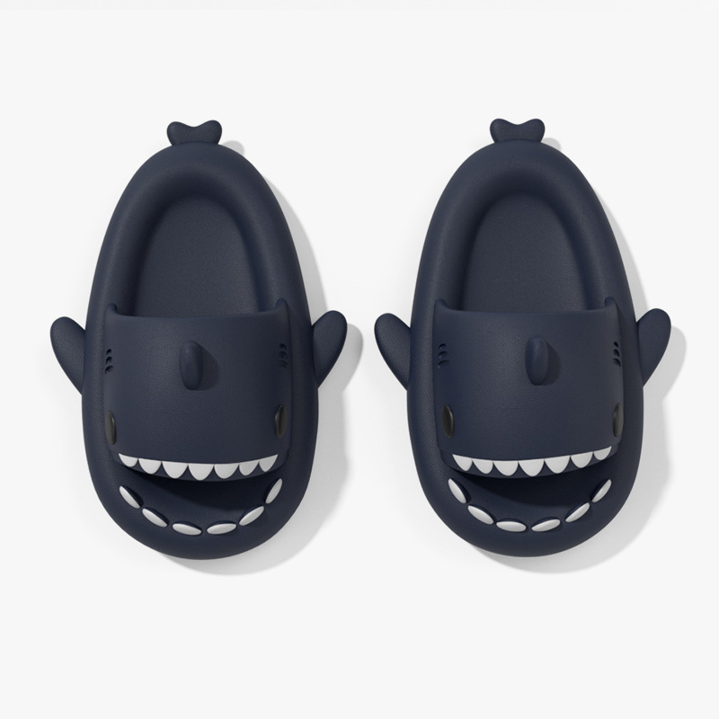 Sandalias para niños de tiburón transfronterizo sandalias niños 2023 de verano nuevos niños EVA Luz de mierda sensación casa zapatillas niñas