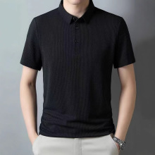 翻领商务休闲polo衫中年短袖夏季新款潮流休闲百搭短袖上衣男装潮