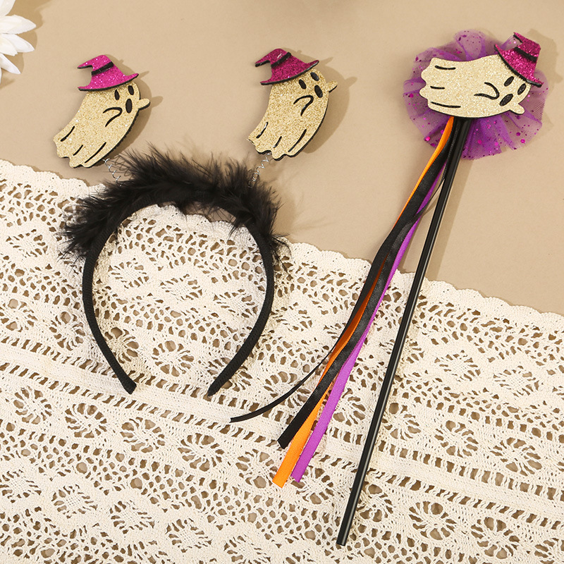 Halloween 2024 nueva decoración de banda de cabello fiesta cosplay cráneo extraña cabeza banda props