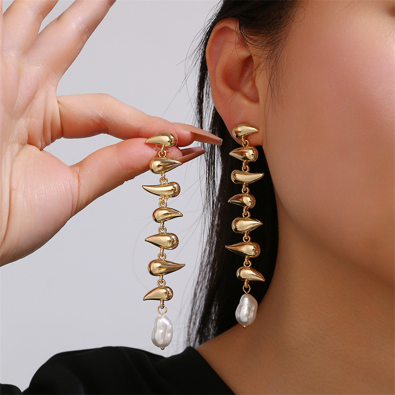 30g Weight Electroplating Gold Plating Process KC Golden Plated Plating Material Jewelry Set Classification 1 Set Quantity Daily, Date Occasion Alloy Material Geometric, Solid Color Pattern Women's Gender Simple Style Style Plating Craft Simple Style Geometric Solid Color Stainless Steel Alloy Plating Women's Jewelry Set 11