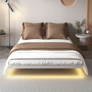 Suspension Bed Iron Bed Simple Non-bedside Tatami Double Master Bedroom Apartment Iron Bed Dormitory Hanging Bed Iron Shelf
