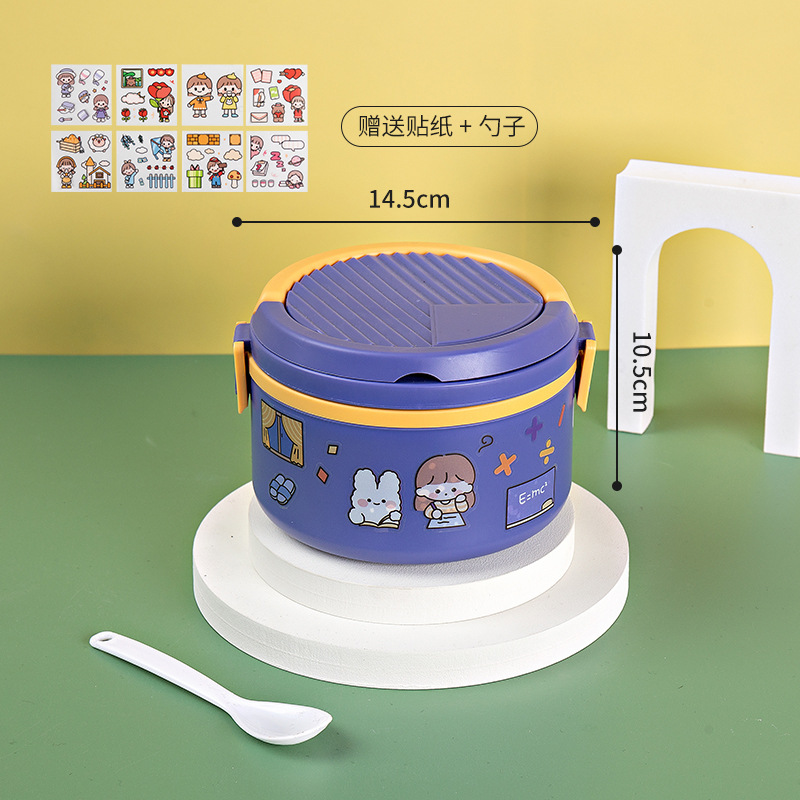 Suministro de fábrica caja de almuerzo de plástico de tres capas horno de microondas de grado alimenticio caja de almuerzo de calefacción trabajador de oficina estudiante caja de almuerzo