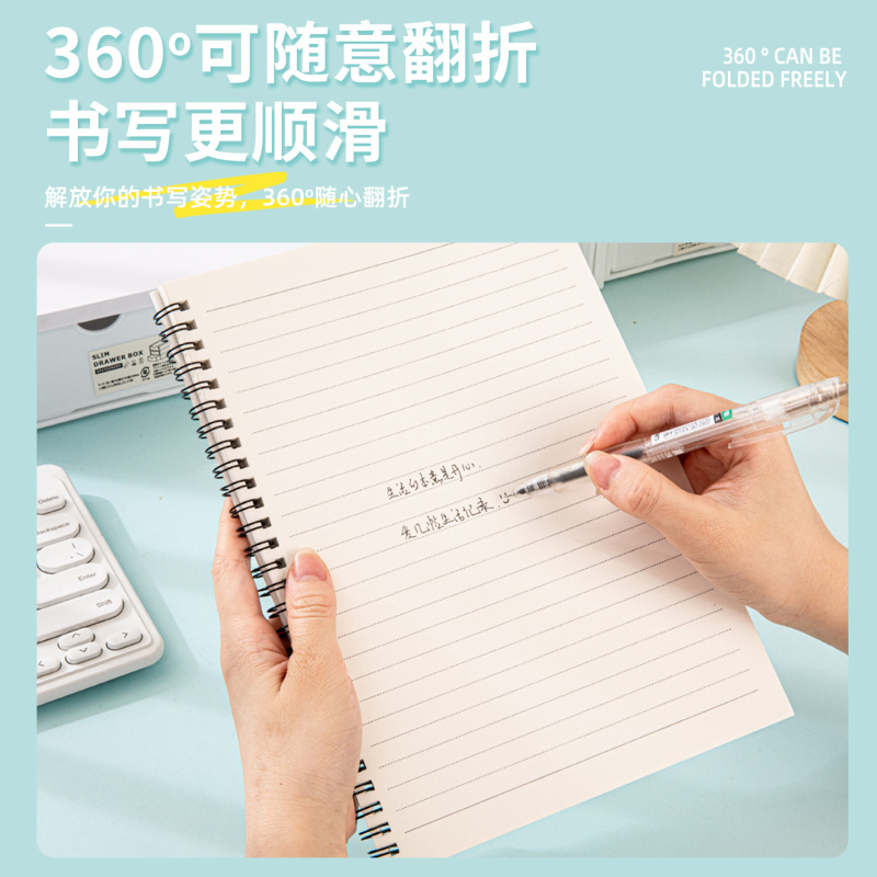 A5线圈本泼墨点阵猫咪可爱笔记本b5大学生记录本初高中生记事本|undefined