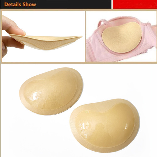 Manufacturer supplies self-adhesive invisible bra underwear bio-adhesive silicone breast pads thickened underwear sponge pads