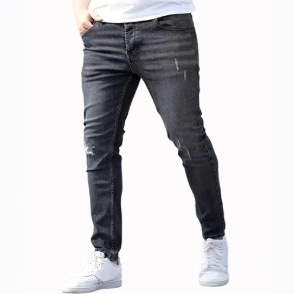 Men's Slim Fit Ripped Jeans Cross Border European American Style NK393_mkmklike.com