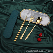 304不銹鋼韓式勺水果叉長冰勺便攜餐具勺食堂學生調羹飯盒贈品勺