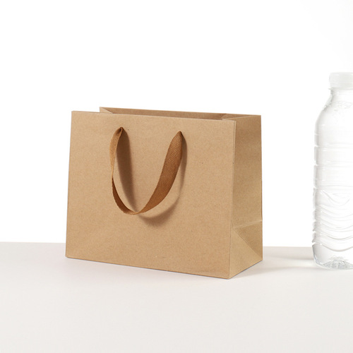 Cowhide handbag women's clothing store tea large gift packaging bag paper bag gift bag