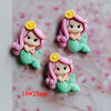 Cartoon resin for princess with accessories, children's cute hair accessory