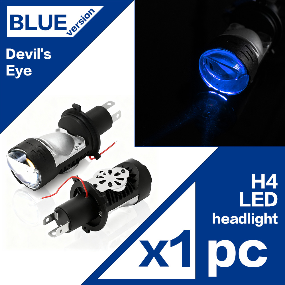 Universal – H4 LED Headlight Motorcycle headlights, headlights - h4-blue-light
