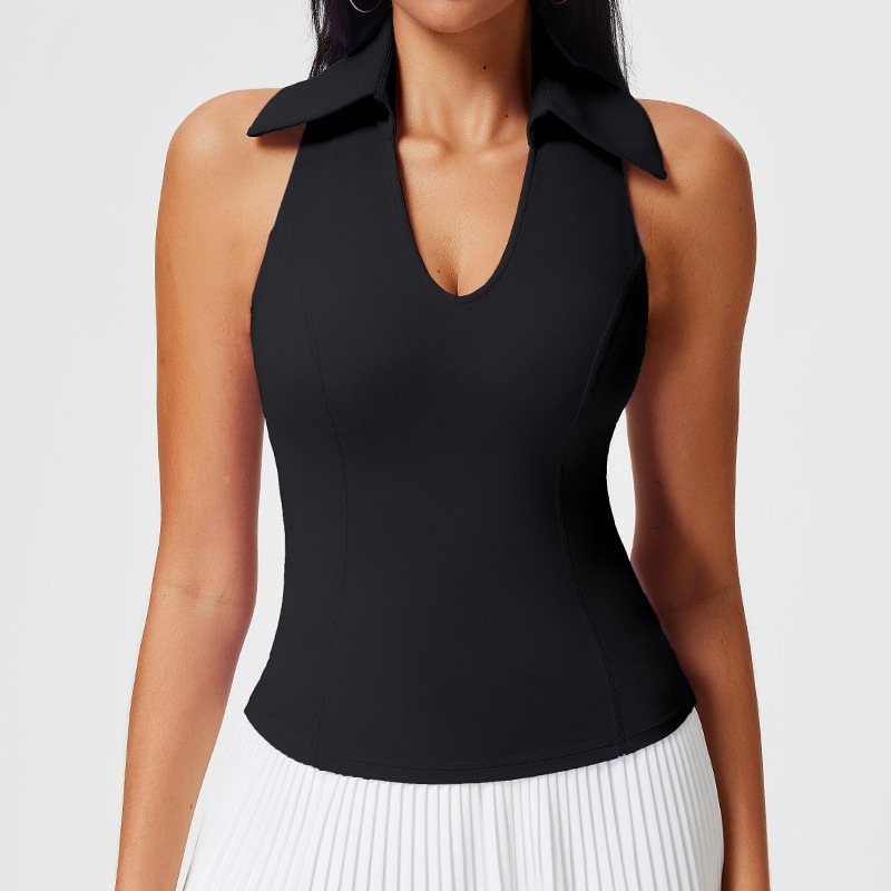 Ropa de tenis de color en contraste, traje deportivo para mujer, chaleco de yoga de secado rápido para correr, top de fitness, falda corta de bádminton, falda image 20