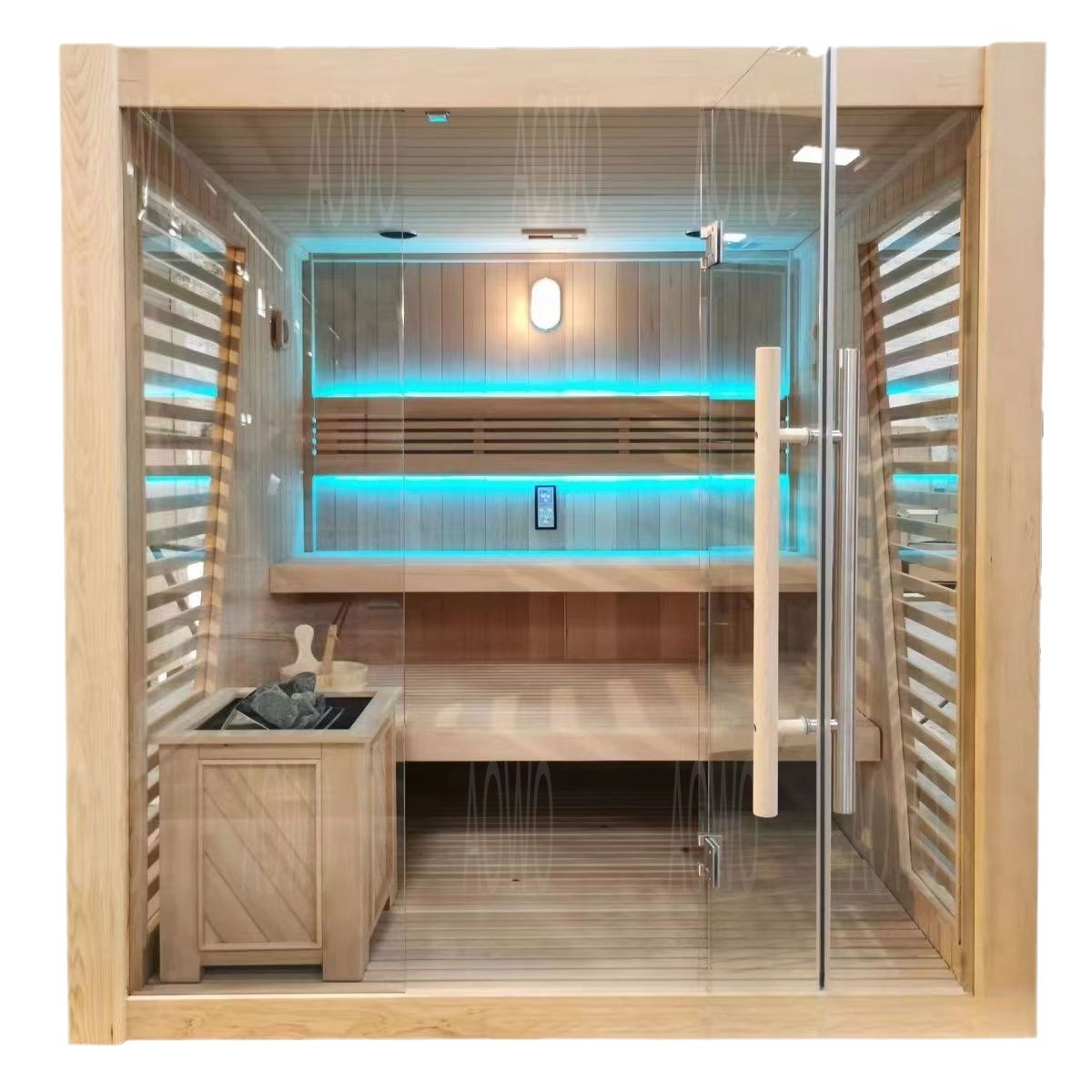 Tamaño no estándar importado de Canadá hupercavia doméstica sala de vapor de agua sauna horno de evaporación seca piedra volcánica de sudor