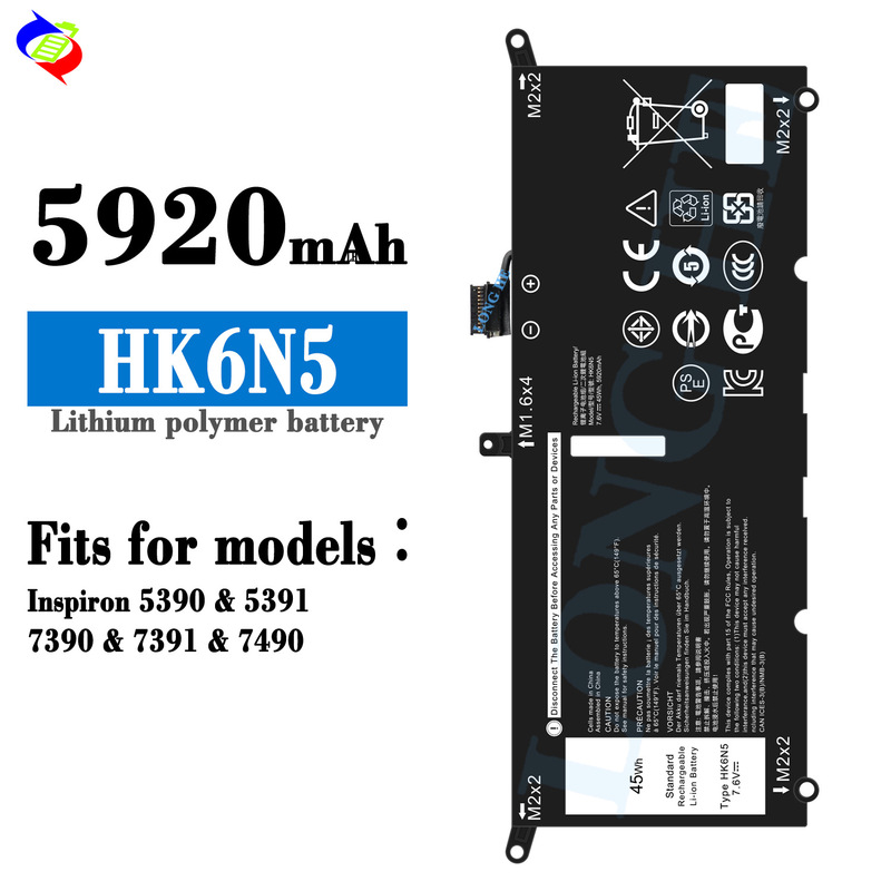 Suitable for Dell Hk6N5 Notebook Battery Inspiron 5390/5391/7390/7391/7490 Wholesale