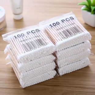 Cotton swab ear picking disposable double-headed household ear picking cotton swab makeup remover makeup beauty special cotton swab