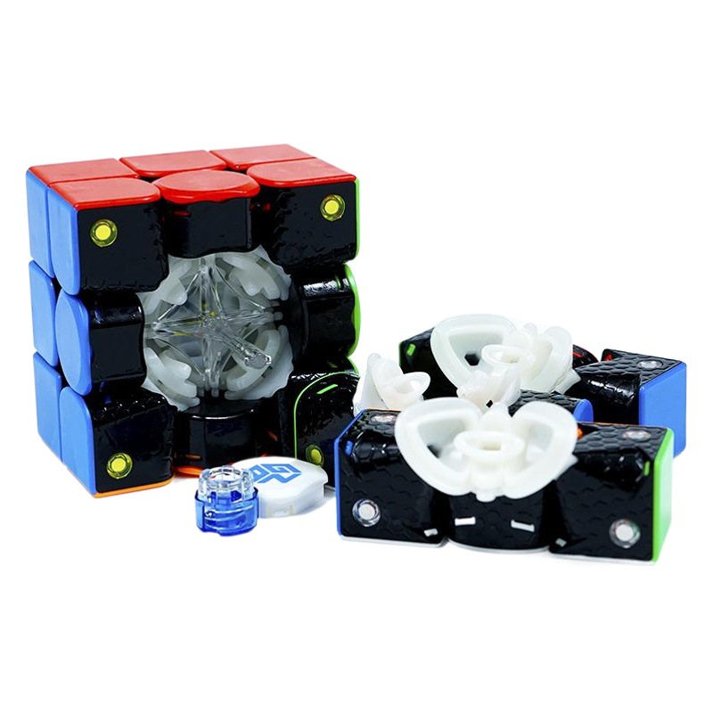 Entrega de una pieza GAN356M cubo magnético de tercer orden 4 velocidades distancia entre ejes mate competencia profesional magnético Cubo de tercer orden