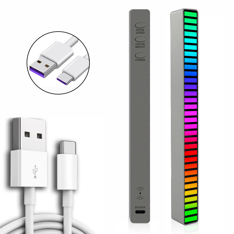 Button-type cool bone conduction sound dazzle music rhythm atmosphere light power with sense 32 colorful lamp post Button-type cool bone conduction sound dazzle music rhythm atmosphere light power with sense 32 colorful lamp post