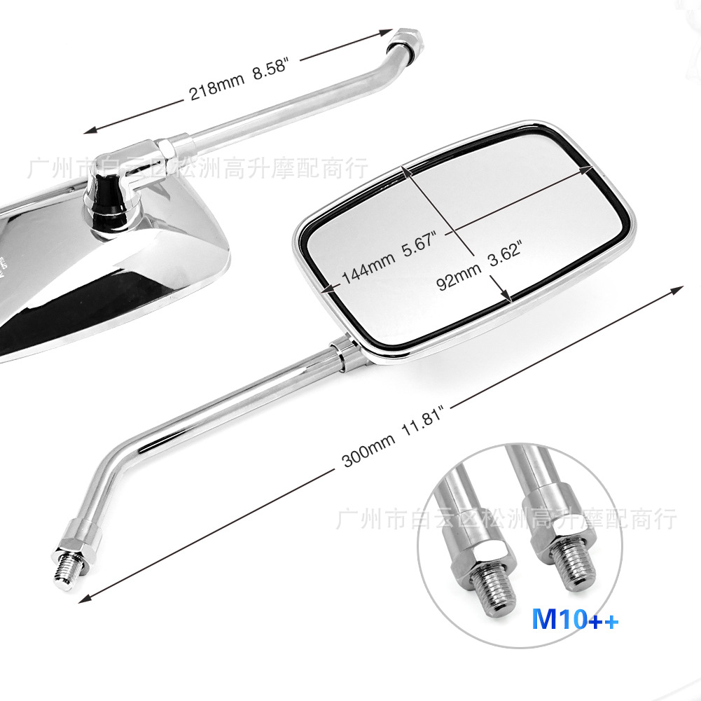 Cross-border electric vehicle and motorcycle modified retro rearview mirror Honda VTEC Little Wasp Sapphire CB1300