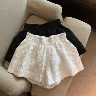 Pants Summer Women's Clothing 2025 New Thin Design Niche Loose Slimming Look Wide Leg Casual A-Line Shorts