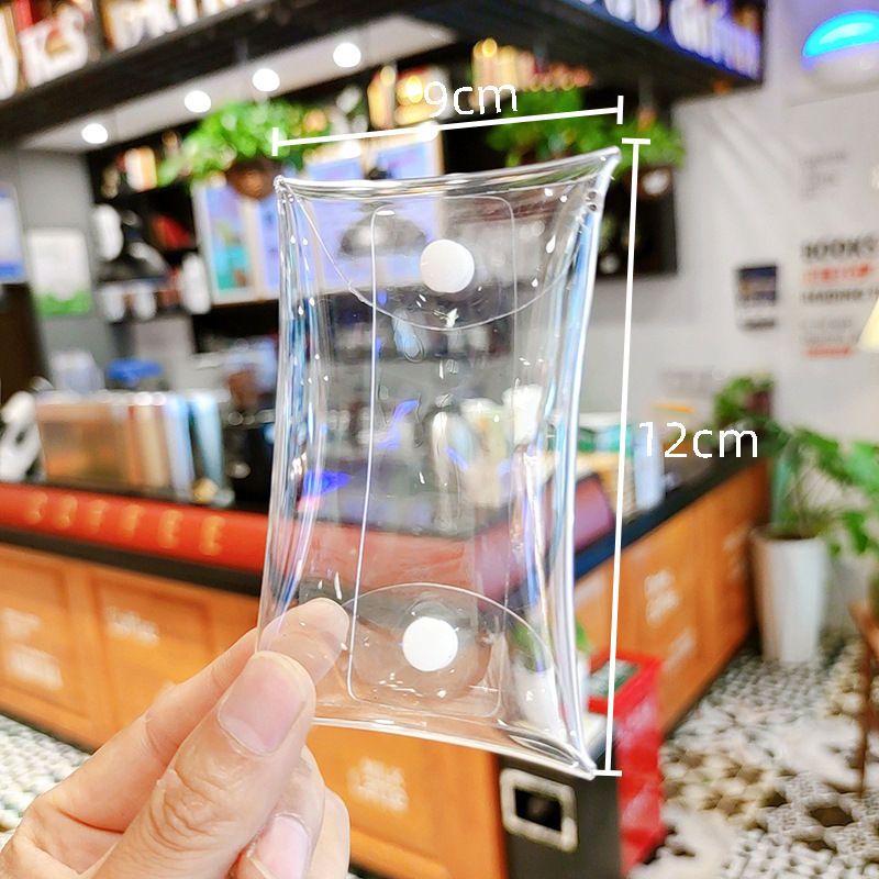 70丝 遛娃包PVC盲盒卡通公仔袋零钱透明钥匙包耳机小饰品收