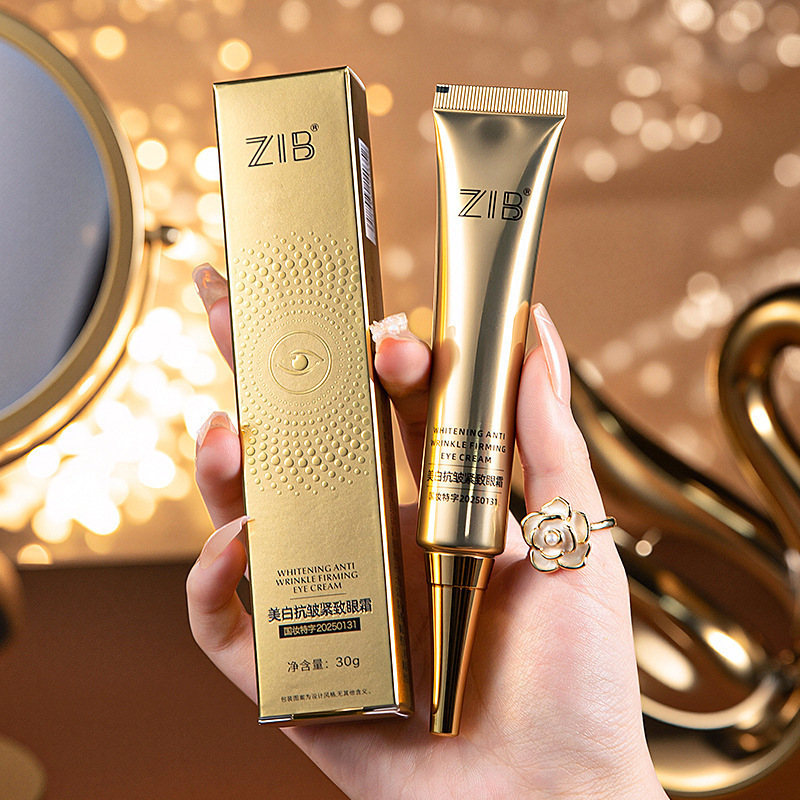 Nuevo producto ZIB blanqueamiento antiarrugas eye cream, textura ligera y hidratada para desvanecer las líneas finas de los ojos, piel de los ojos firmemente