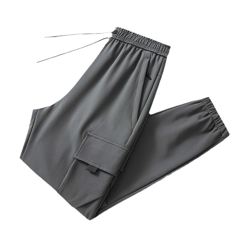 Herrenbekleidung Paar Sport Freizeithosen Herren Frühling und Herbst Outdoor Overalls Große Größe Gewebte Wasserdichte Hose Mit Mehreren Taschen_voghion.com
