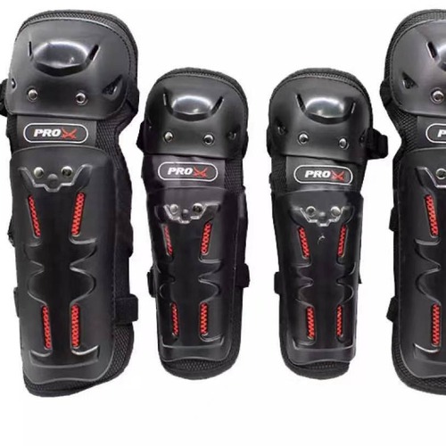 Cycling Motorcycle Knee Pads and Elbow Pads Set, Racer Off-Road Protective Gear, Suitable for All Seasons