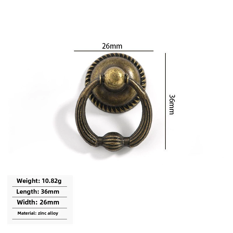 Antique retro bronze ring, furniture, European style