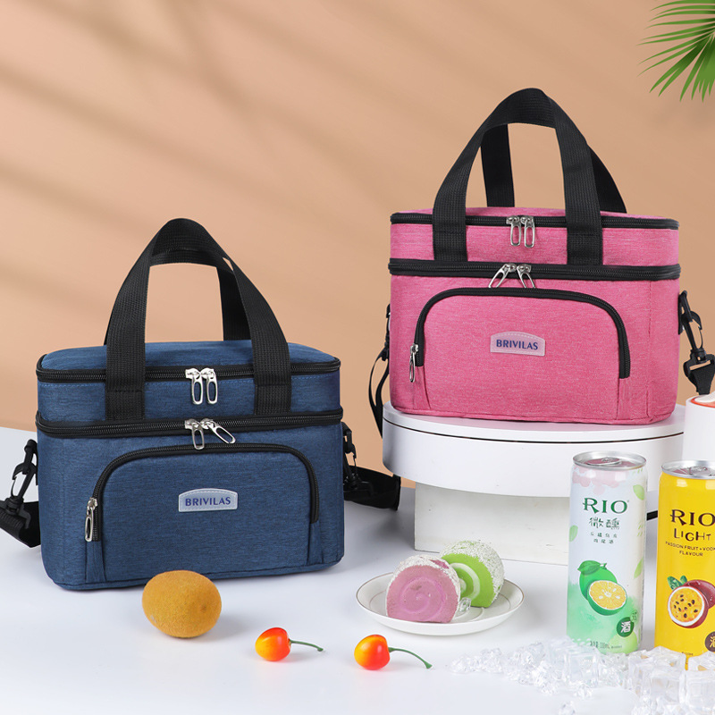 Bolsa de hielo catiónico de venta caliente transfronteriza para acampar bolsas de picnic bolsas de almuerzo de aislamiento de calor bolsas de almuerzo de hielo de mano bolsas