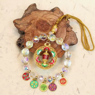 Car hanging: Hanging Ornament, Multicolor Abacus Lock - six-word-motto