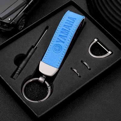 Yamaha Benelli Haojue — Motorcycle Key - blue-motorcycle-keychain-yamaha
