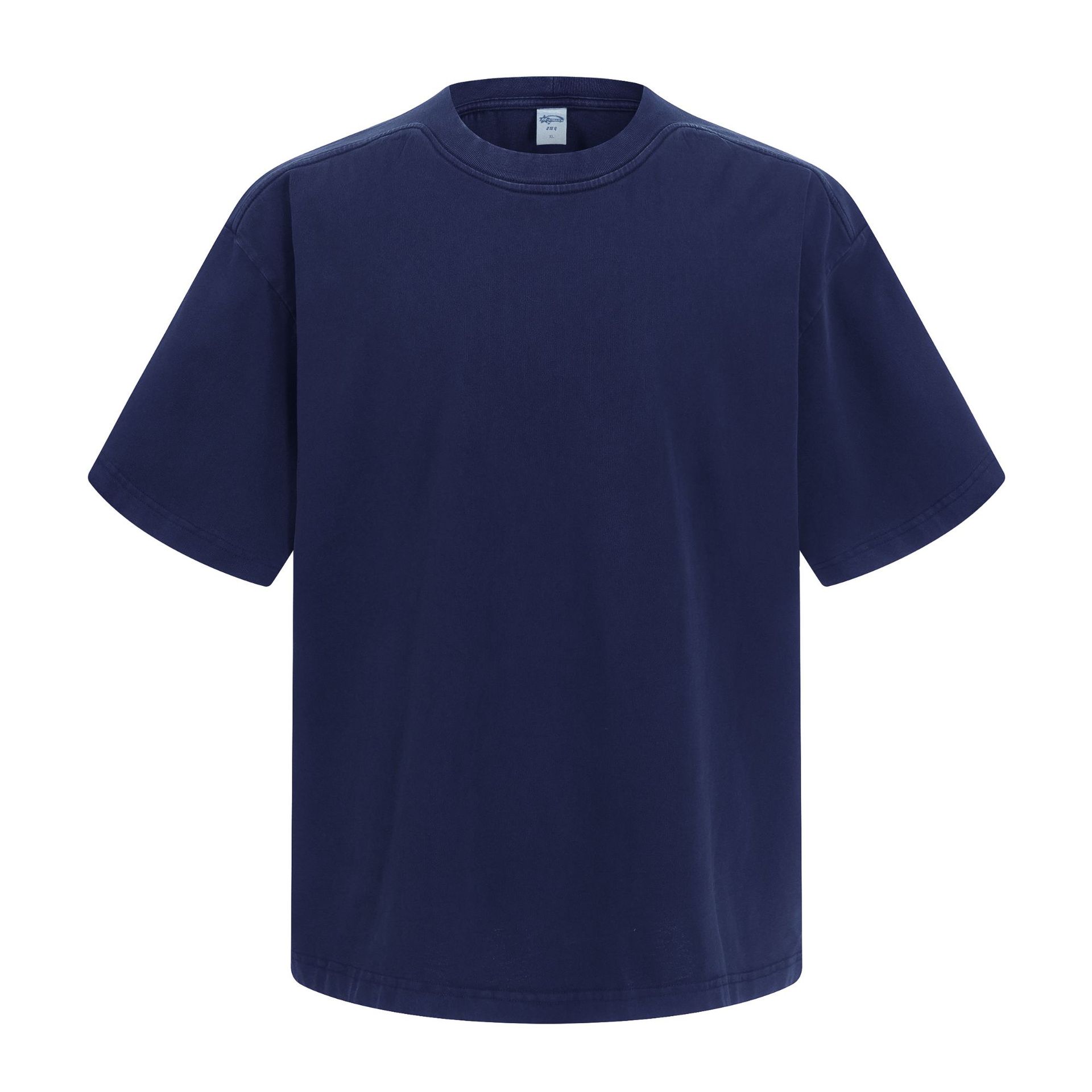 Playera Retro Desgastada para Hombre de Algodón, Transpirable y Absorbente de Sudor para Uso Casual