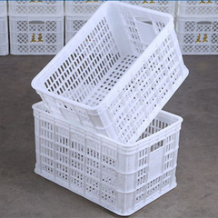 熟料周转筐塑料筐子长方形镂空水果筐蔬菜篮运输箱可堆叠熟胶箩筐