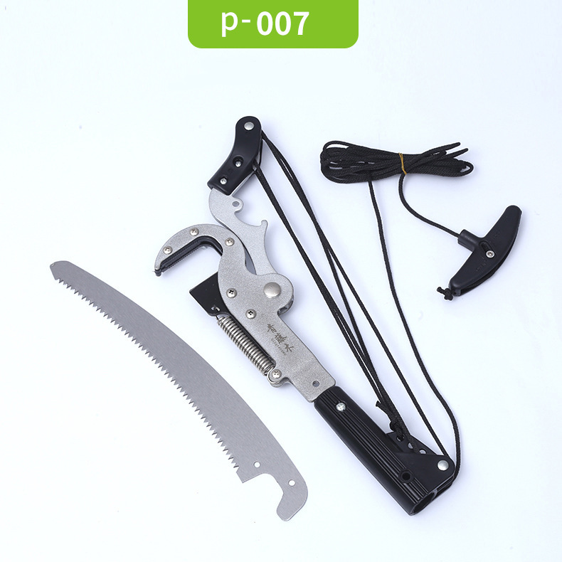 Taiwán verde ratán retráctil tijeras de podar de gran altitud polea de ahorro de mano de obra Sierra de alta herramienta de poda alargada tijeras de rama alta