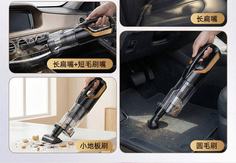 Wireless Handheld Vacuum Cleaner for Home Use with High Suction Power, Car-Mounted Blowing and Suction All-In-One Machine, Cyclone Dust Collection Bin, Smart Display for Vacuuming