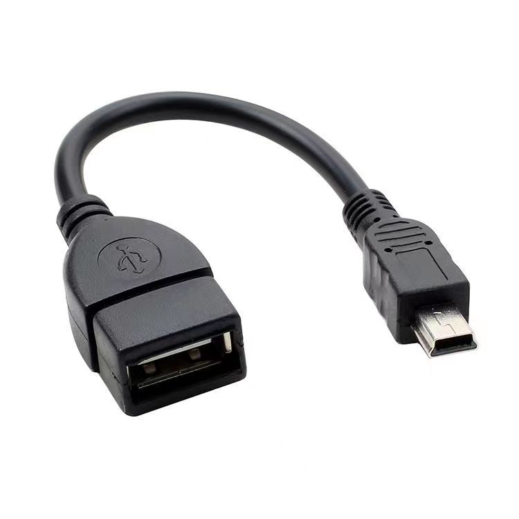 工厂批发平板电脑Mini5P手机v3otgt口数据线5P头转USB母口转接线