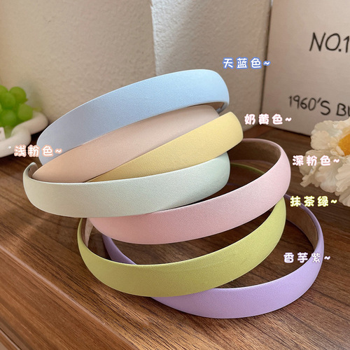Korean style retro floral plaid simple style hairband versatile headband outer departure card hairband super fairy style headwear for women