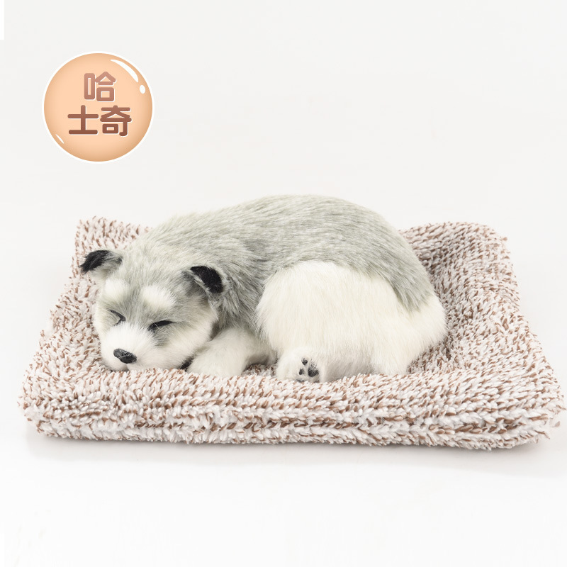 Decoraciones de automóviles adornos adorables accesorios de automóviles en línea nuevos animales de dibujos animados de perros simulados