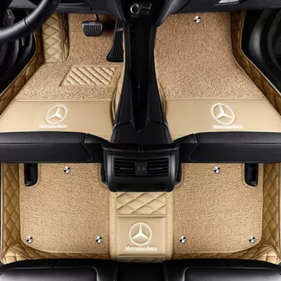 Modelə uyğun ayaqaltı — Car Floor Mats - other-models-double-layer-beige-beige-silk-circle