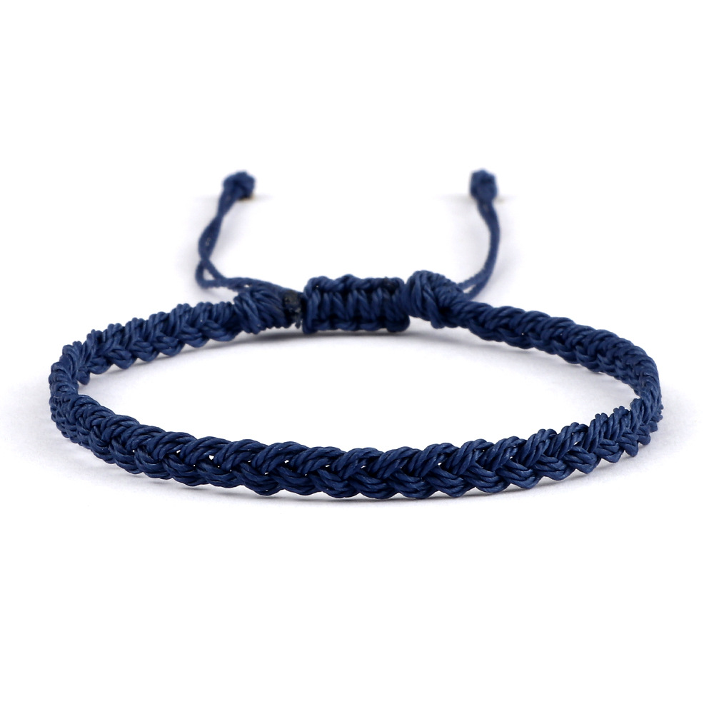 Wholesale Jewelry Casual Simple Style Solid Color Rope Knitting Bracelets display picture 5