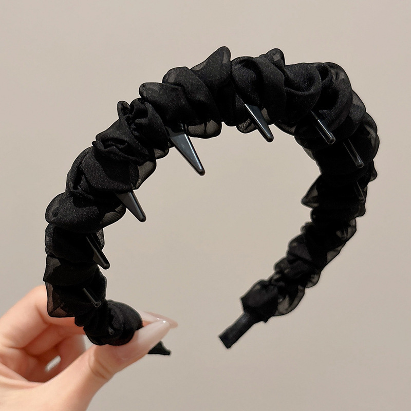 Diadema alta para mujer, nueva colección 2026, accesorio para el cabello estilo Chanel francés, elegante banda ancha para el cabello.