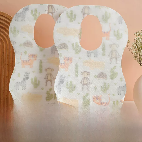 7.1g thickened Disposable bib baby independent pack in stock disposable children's Disposable bib baby bib