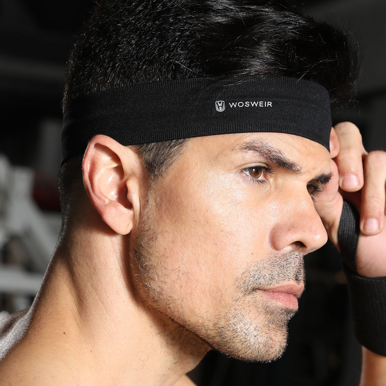 Diadema deportiva Yoga turbante absorbente de sudor Hombres y mujeres corriendo bádminton femenino fitness anti-sudor cuerda de salto guía antitranspirante diadema