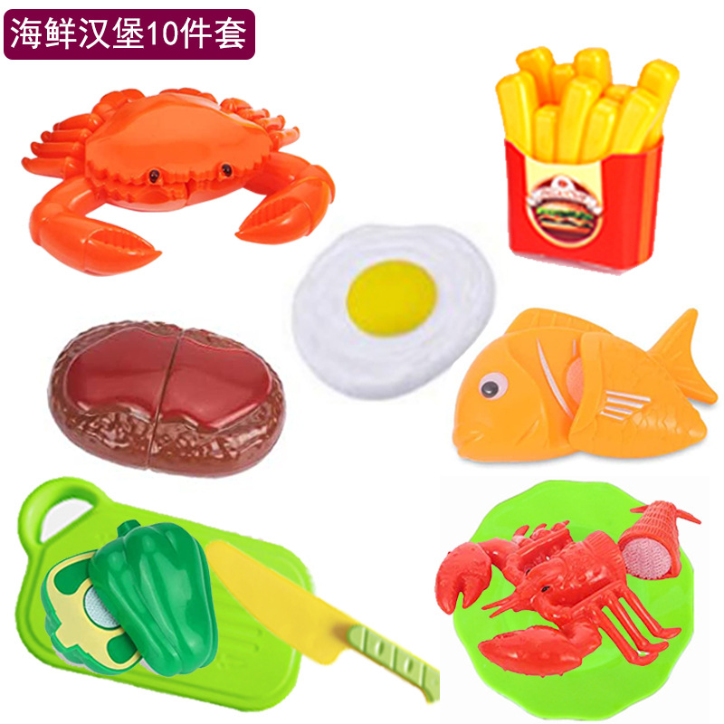 10 pieces of seafood burger